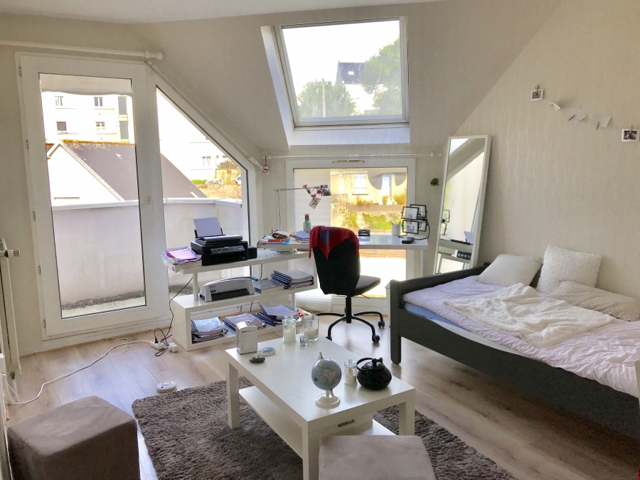 A louer appartement Brest Kérinou T1 Bis 35 M2 dernier étage