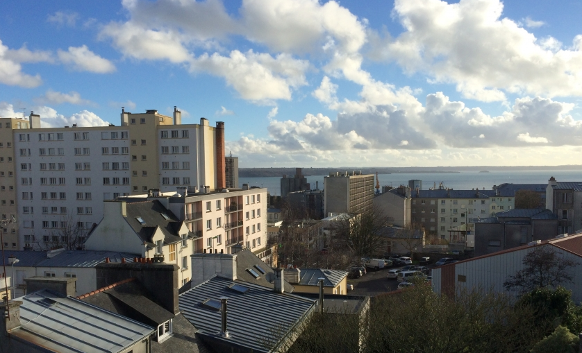 AVENDRE, Brest Saint Michel T1 Bis dernier étage vue sur rade
